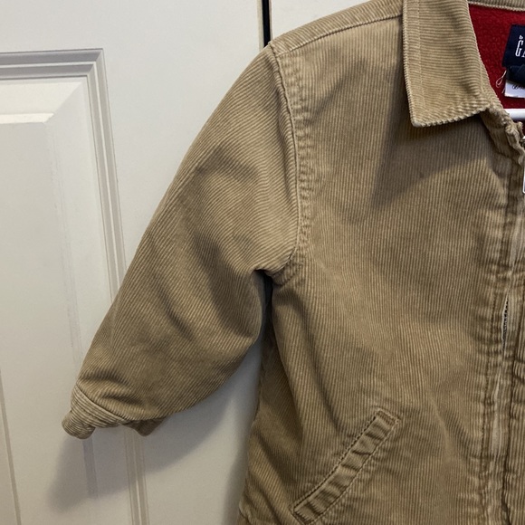 GAP Beige Corduroy Fleece Lined Jacket - Picture 4 of 8